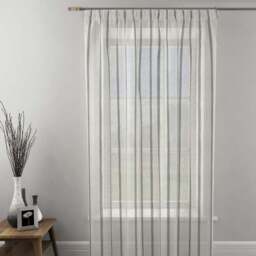 Boucle Stripe Tape Top Single Voile Panel - thumbnail 3