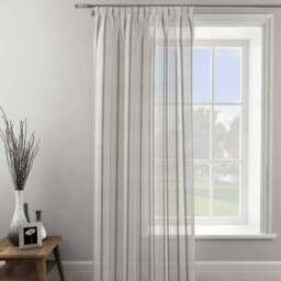 Boucle Stripe Tape Top Single Voile Panel - thumbnail 2