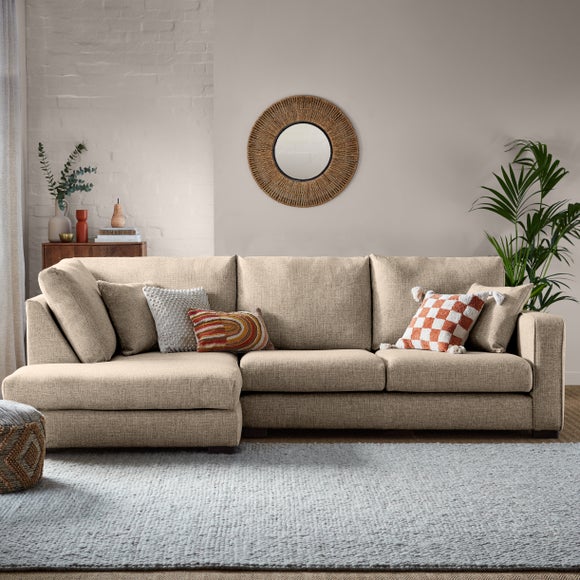 Carson Deep Sit Chunky Multi Weave Corner Sofa - image 1