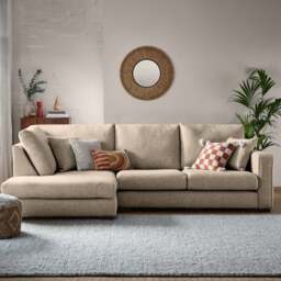 Carson Deep Sit Chunky Multi Weave Corner Sofa - thumbnail 1