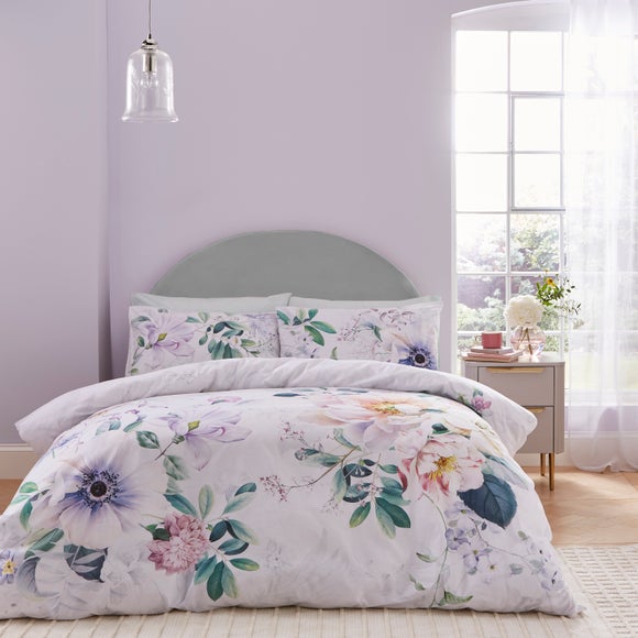Tansy Floral 100% Cotton Sateen Duvet Cover & Pillowcase Set - image 1