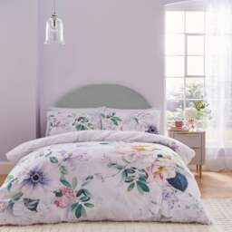 Tansy Floral 100% Cotton Sateen Duvet Cover & Pillowcase Set