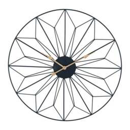 Black and Gold Geo Wall Clock - thumbnail 2