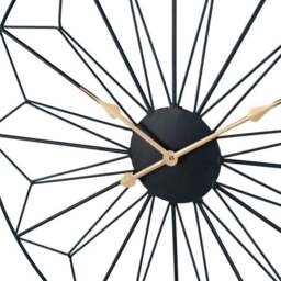 Black and Gold Geo Wall Clock - thumbnail 3