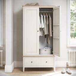 Marlow Double Wardrobe with Drawer - thumbnail 1