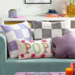 Heya Home Cozee Check Square Cushion - thumbnail 6
