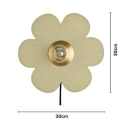 Flower Fabric Plug In Wall Light - thumbnail 6