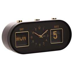 Hometime Oval Calendar Analogue Alarm Clock - thumbnail 2