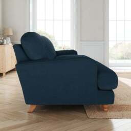 Martha Matte Plush Velvet 4 Seater Sofa - thumbnail 2