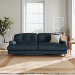 Martha Matte Plush Velvet 4 Seater Sofa - thumbnail 1