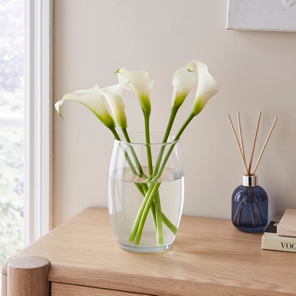 Curved Glass Bullet Vase - image 1