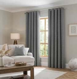 Sorrel Boucle Eyelet Curtains - thumbnail 2