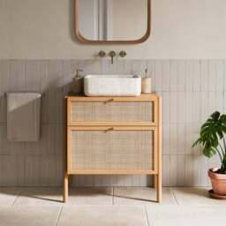 Arden Bamboo Vanity Unit - thumbnail 1