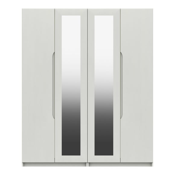 Legato 4 Door Wardrobe, Mirrored