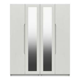 Legato 4 Door Wardrobe, Mirrored