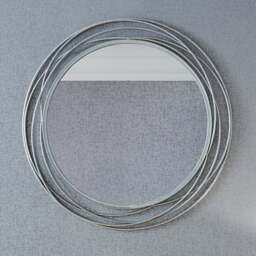 Metal Swirl Round Wall Mirror - thumbnail 1