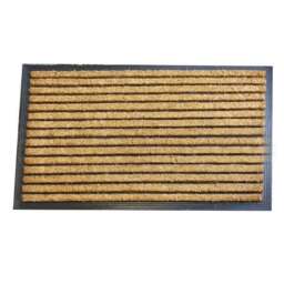 Jumbo Stripe Rubber and Coir Doormat - thumbnail 2