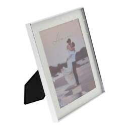 Amore Silver Plated Crystal Box Photo Frame - thumbnail 2
