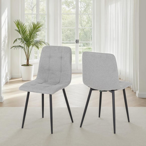 Fenton Set of 2 Dining Chairs, Fabric - image 1