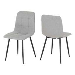 Fenton Set of 2 Dining Chairs, Fabric - thumbnail 2