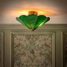 Colette Mid Century 2 Light Flush Ceiling Light - thumbnail 2