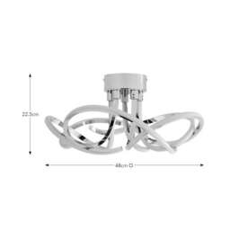 Margot Semi Flush LED Ceiling Light - thumbnail 5