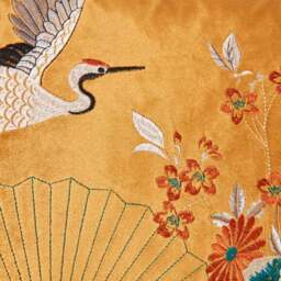 Embroidered Crane Cushion - thumbnail 3
