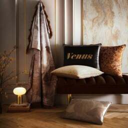 Laurence Llewelyn-Bowen Atlas Velvet Square Cushion - thumbnail 4