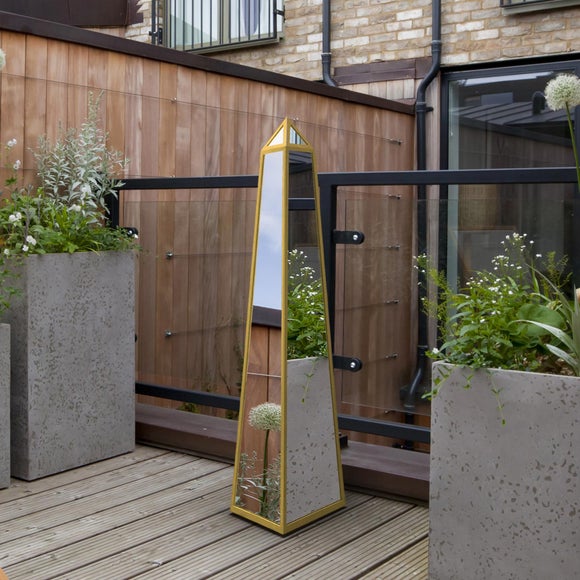 Obelisk Mirrored Indoor Outdoor Ornament - image 1