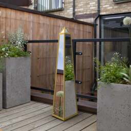 Obelisk Mirrored Indoor Outdoor Ornament - thumbnail 1