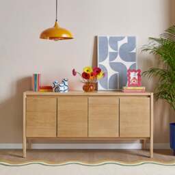 Elements Holmes Large Sideboard, Oak - thumbnail 1