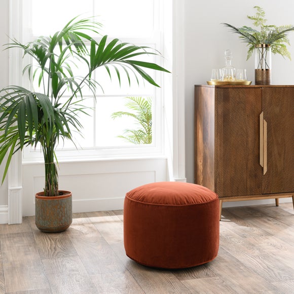 Eliza Velvet Pouffe - image 1