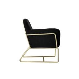 Charles Metal Leg Velvet Occasional Chair - thumbnail 4