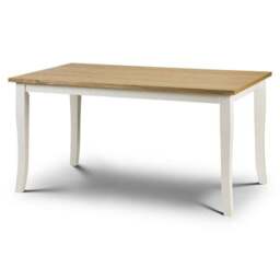 Davenport 6 Seater Rectangular Dining Table with 6 Chairs, Off White - thumbnail 6