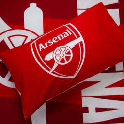 Arsenal Lightning Polycotton Duvet Cover & Pillowcase Set - thumbnail 2