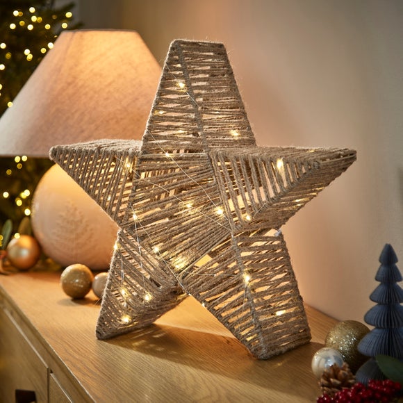 Jute Light Up Star - image 1