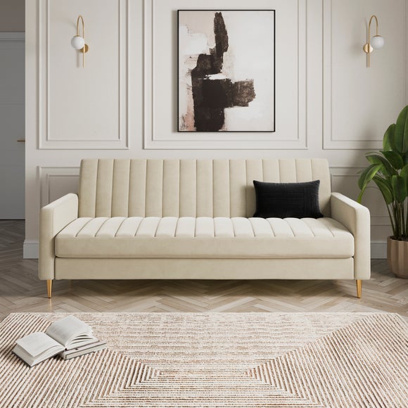 Kendall Quilted Velvet Clic Clac Storage Sofa Bed - image 1