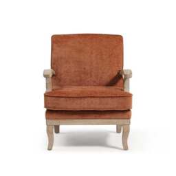 Esme Distressed Chenille Occasional Chair - thumbnail 5
