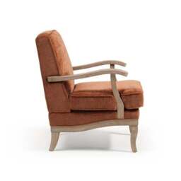 Esme Distressed Chenille Occasional Chair - thumbnail 6
