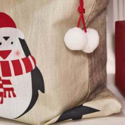 Textured Penguin Stocking & Christmas Sack - thumbnail 2