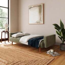 Waffle Chenille Clic Clac Sofa Bed - thumbnail 2