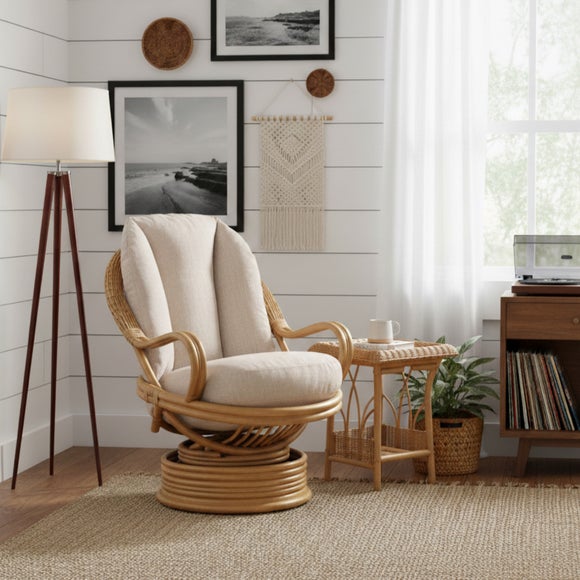 Desser Viola Rattan Delxue Swivel Rocking Chair - image 1
