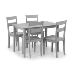 Kobe Set of 2 Dining Chairs, Grey - thumbnail 6