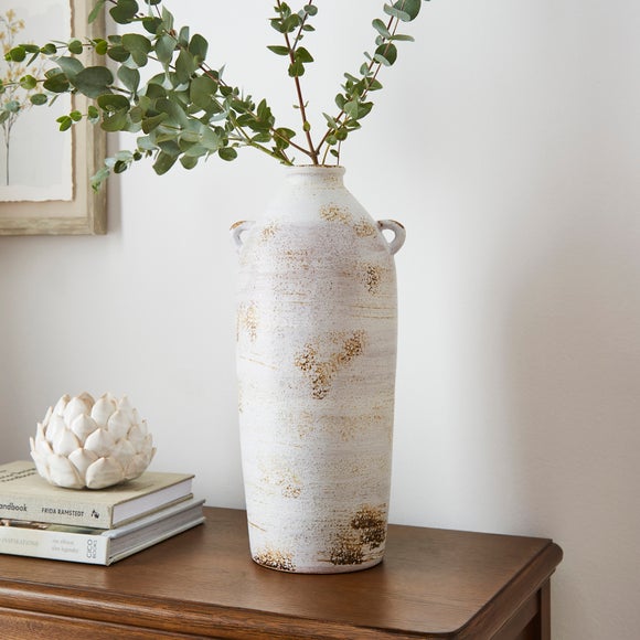 Tall Stone Bottle Vase with Handles - image 1