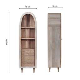 Indus Valley Atomic Single Door Glass Cabinet - thumbnail 6