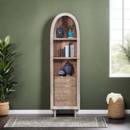 Indus Valley Atomic Single Door Glass Cabinet - thumbnail 1
