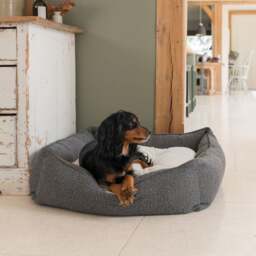 Lords and Labradors Balmoral Boucle Box Dog Bed - thumbnail 1
