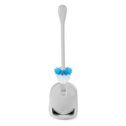 OXO Compact Grey Toilet Brush Canister - thumbnail 1