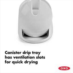 OXO Compact Grey Toilet Brush Canister - thumbnail 6