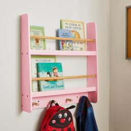 Kid's Mia Small Wall Bookcase by Dunelm
